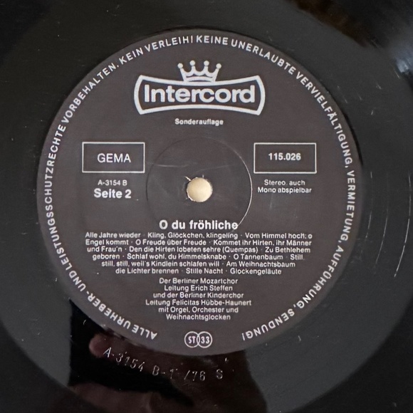 1976 Germany Christmas LP:  O Du Fröhliche - Picture 9 of 10